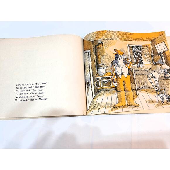 Too Much Noise by Ann McGovern Pictures by Simms Taback (1980s Large Softcover) - Picture 6 of 7